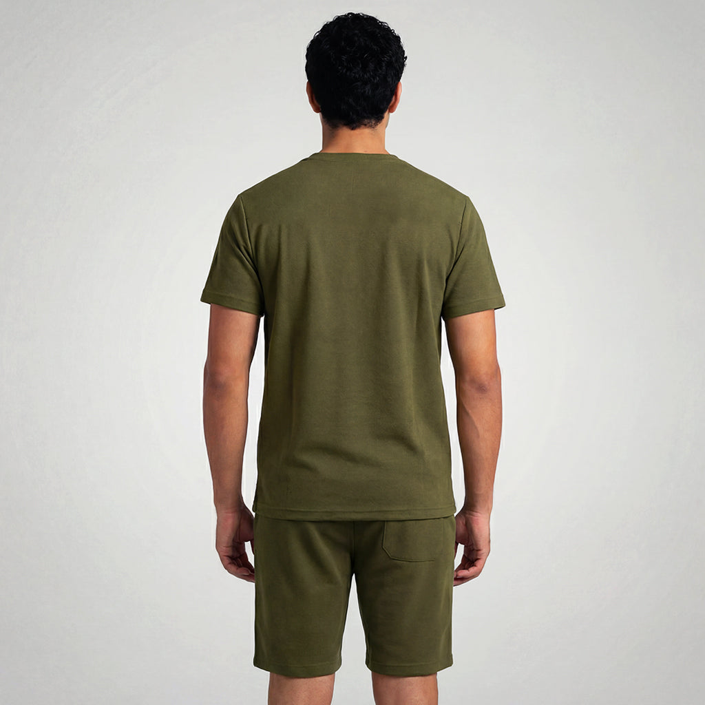 Basic Self Piping Co-Ord Set - Olive - Image 4