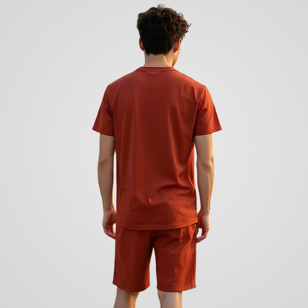 Basic Self Piping Co-Ord Set - Rust - Image 3