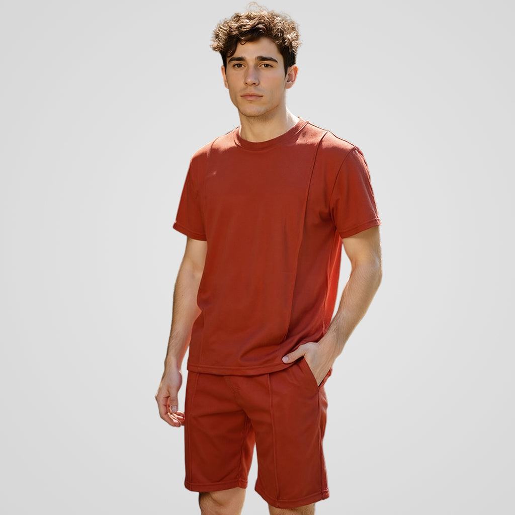 Basic Self Piping Co-Ord Set - Rust - Image 5