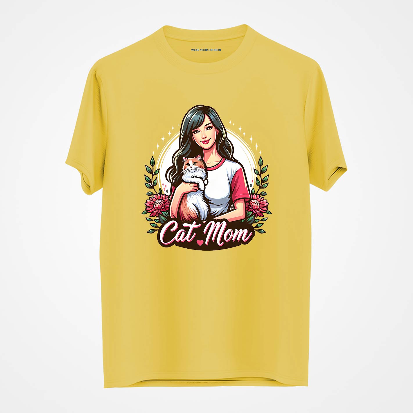 Cat Mom Women T-Shirt - Image 3