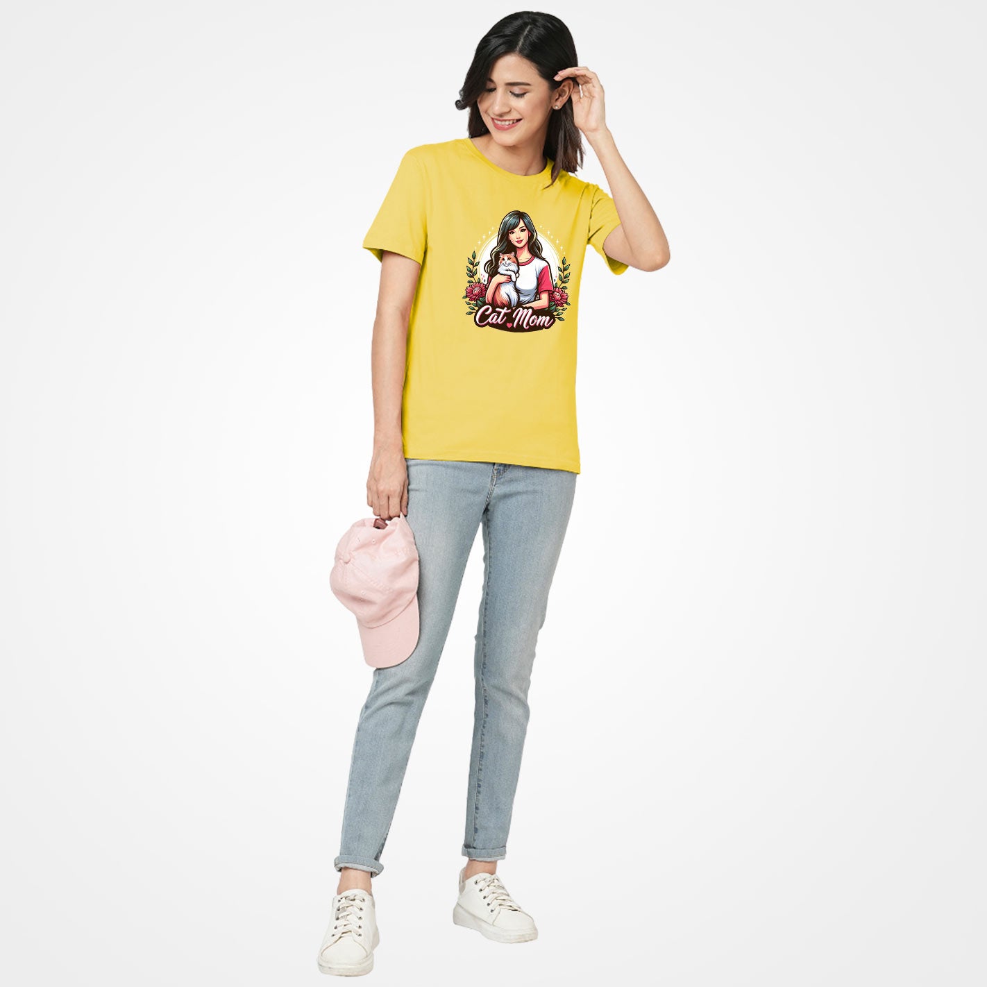 Cat Mom Women T-Shirt - Image 5