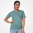 Cat Paw Touching Hand Women T-Shirt