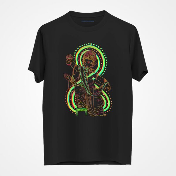 Chaturbhuj Ganesha Neon T-Shirt