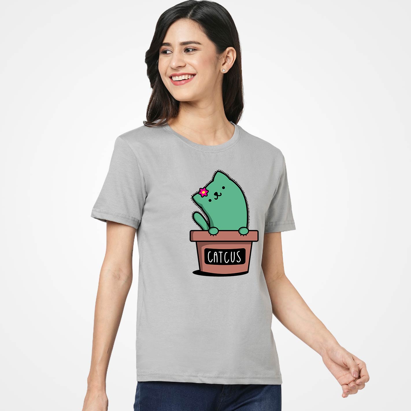 Cute Catcus Women T-Shirt