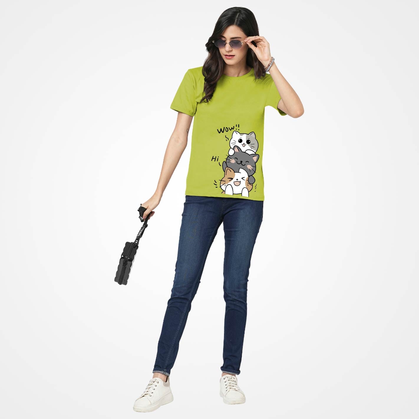 Cute Kitty Women T-Shirt - Image 5