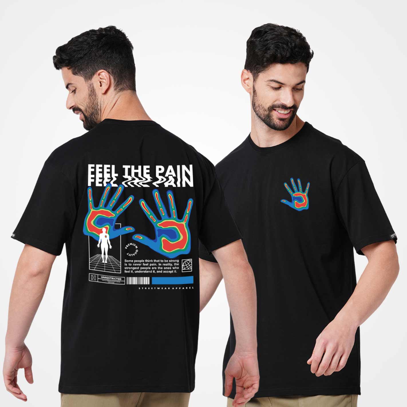 Feel the Pain Oversized T-Shirt - Image 2