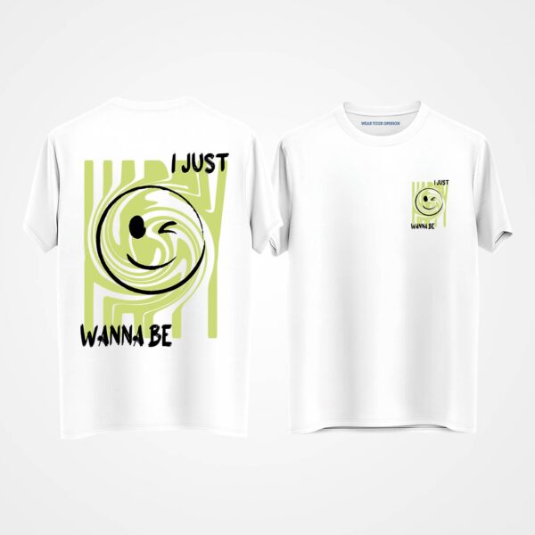 I Just Wanna Be Happy Oversized T-Shirt