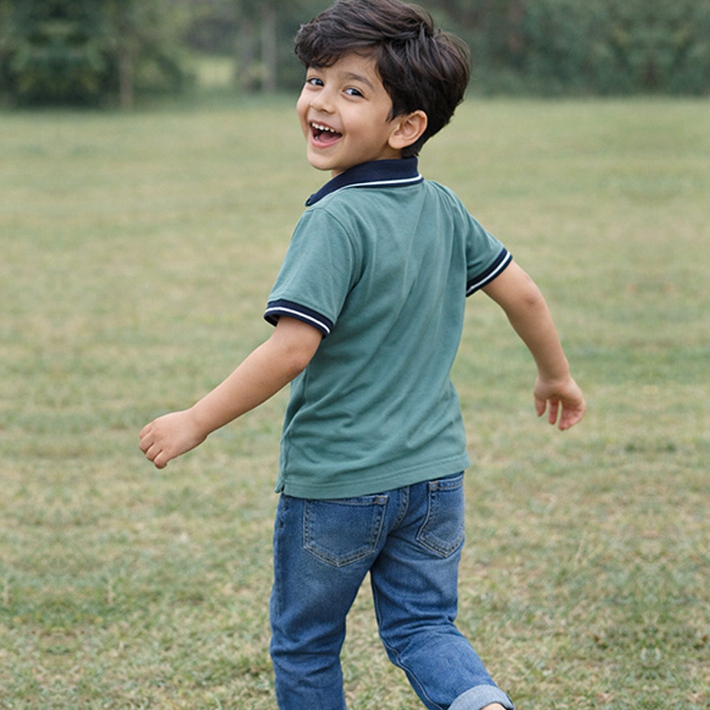 Kids Tipped Polo - Mint - Image 6