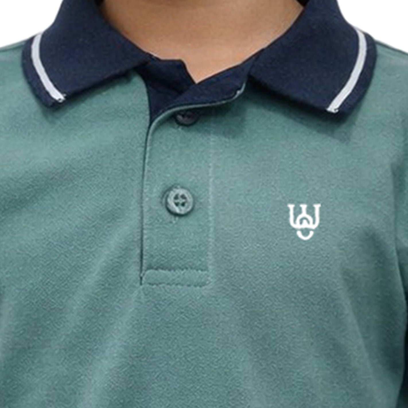 Kids Tipped Polo - Mint - Image 4