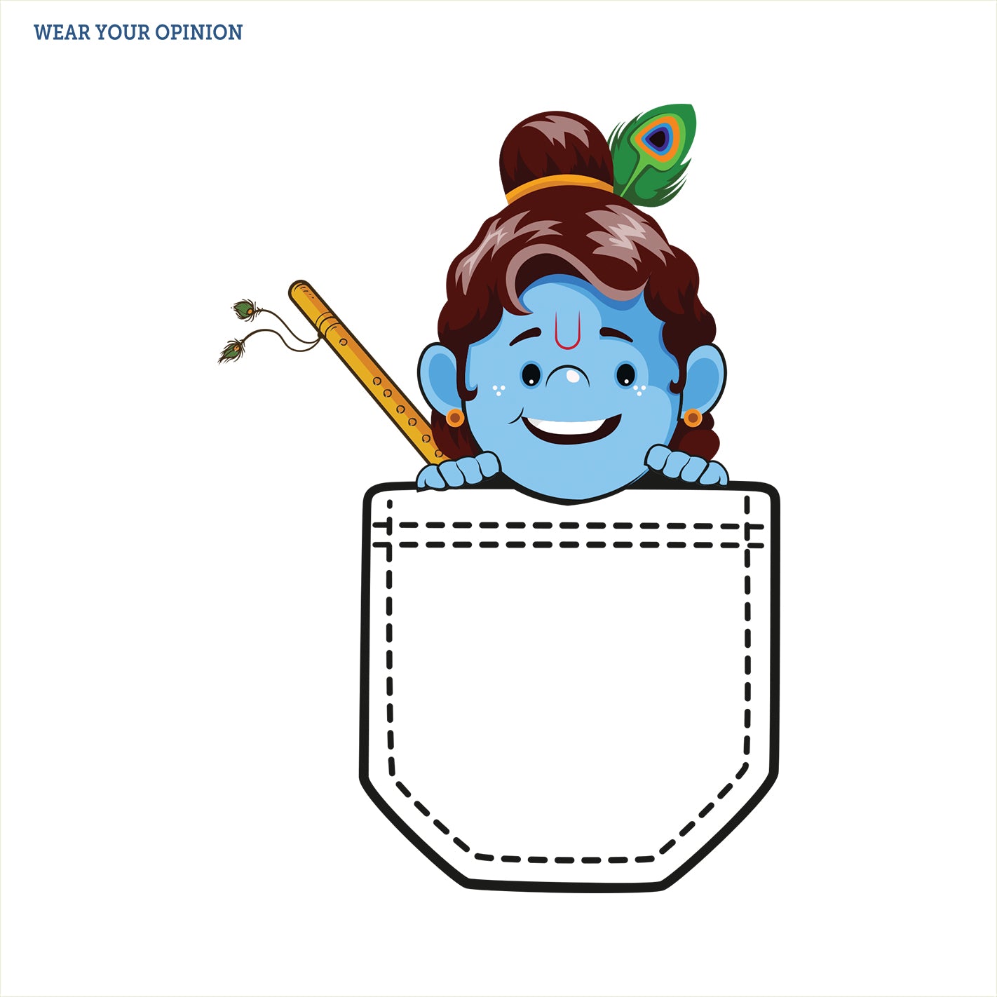 Natkhat Krishna Kids T-Shirt - Image 2