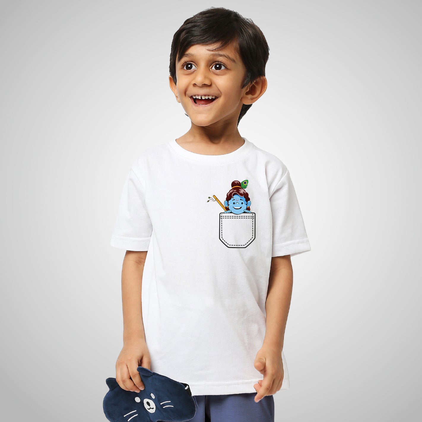 Natkhat Krishna Kids T-Shirt - Image 4