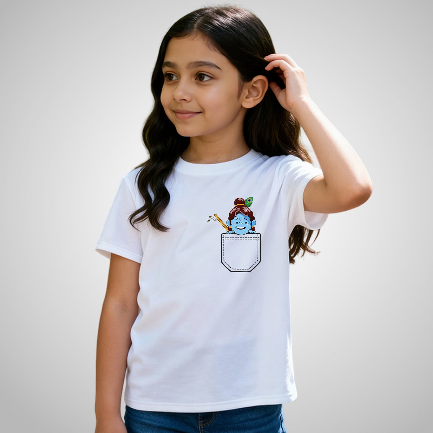 Natkhat Krishna Kids T-Shirt - Image 3