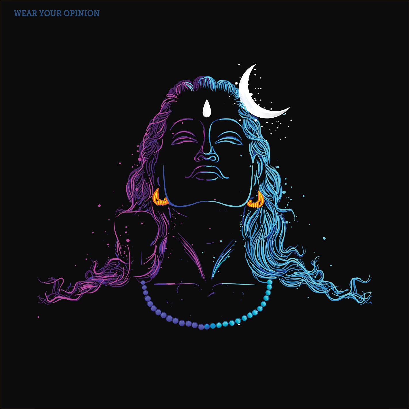Neon Adi Shiv Kids T-Shirt - Image 2