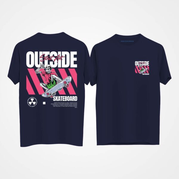 Outside Skateboard Oversized T-Shirt