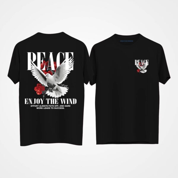 Peace Enjoy the Wind Oversized T-Shirt
