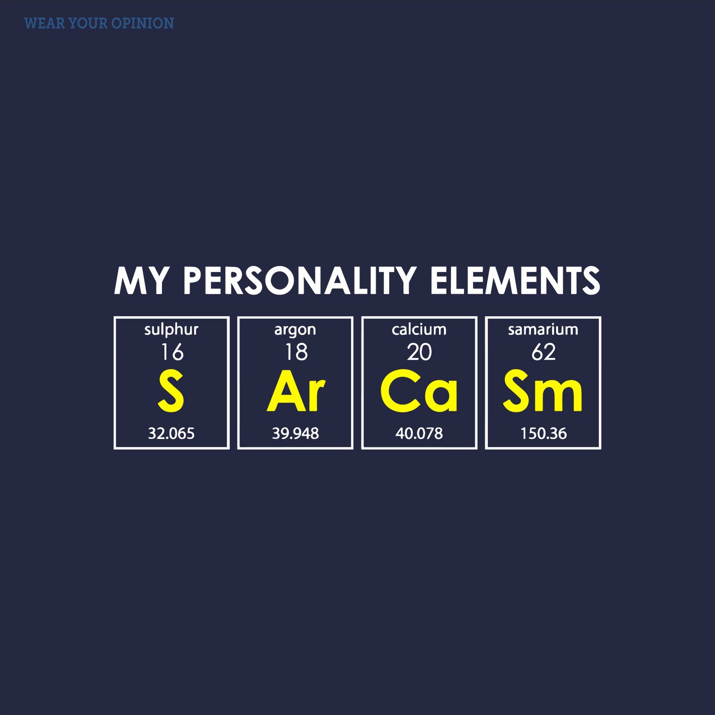 Sarcasm Elements T-Shirt - Image 2