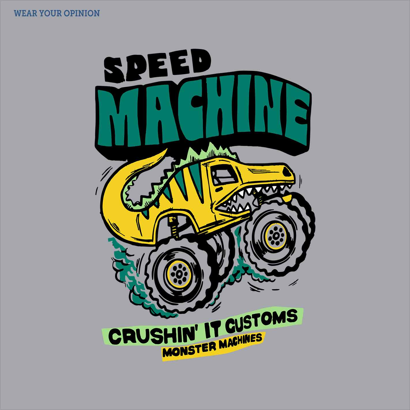 Speed Machine Kids T-Shirt - Image 2