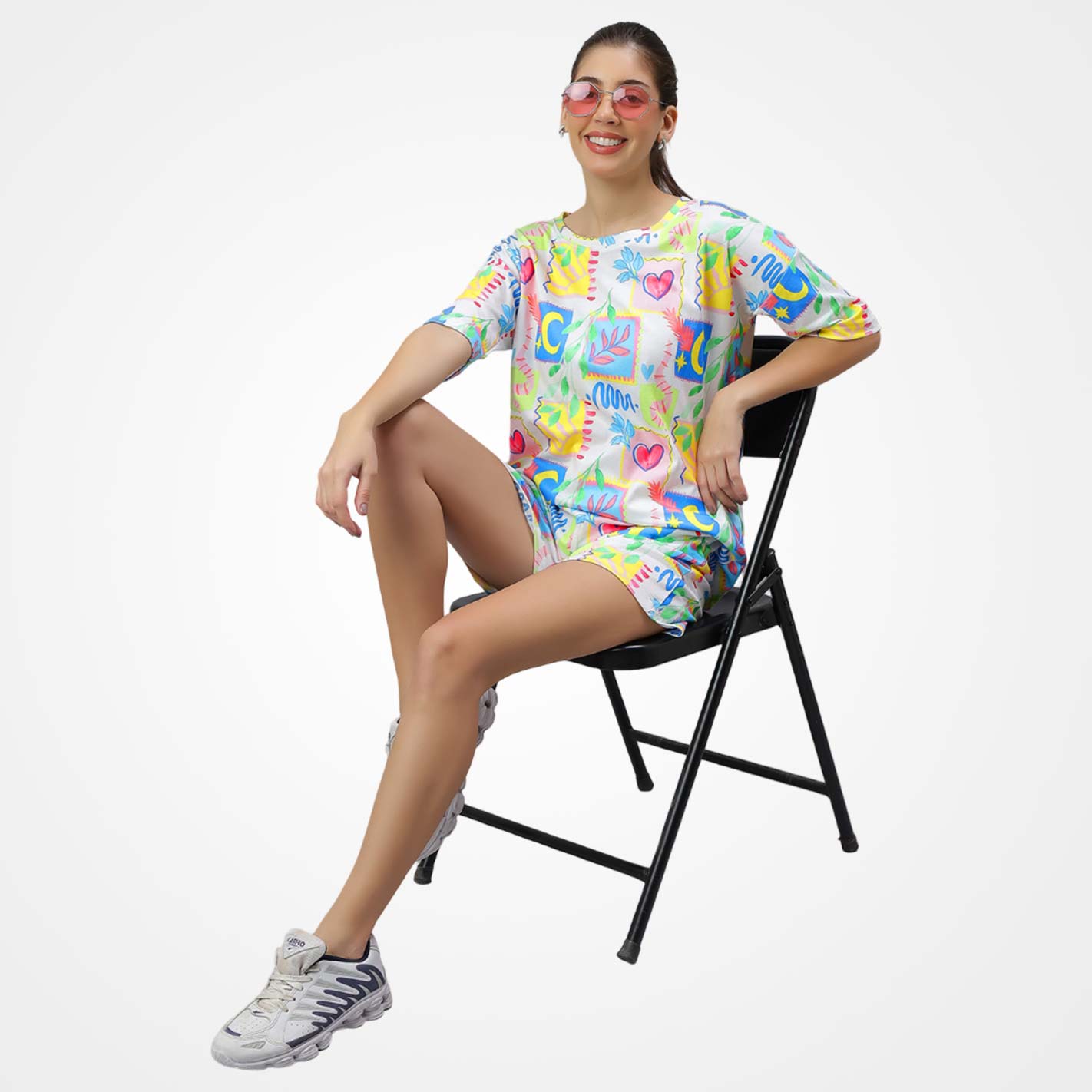 Tropical Vibes Print Women Co-Ord Set - Image 2