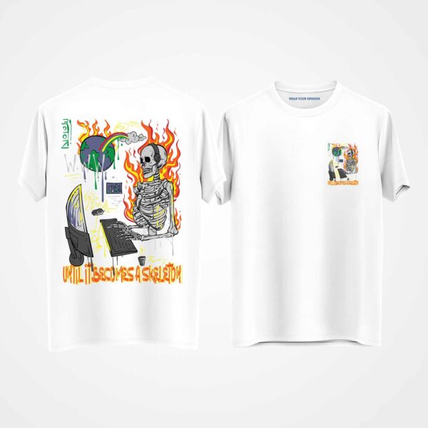 Until it Becomes Skeleton Oversized T-Shirt