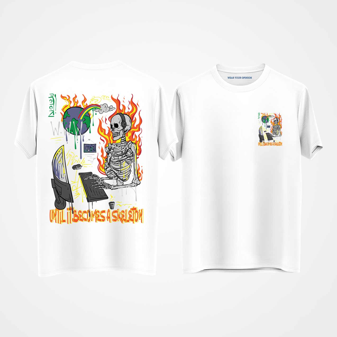 Until it Becomes Skeleton Oversized T-Shirt