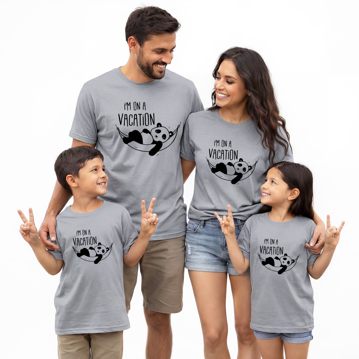 Vacation Panda Family T-Shirt