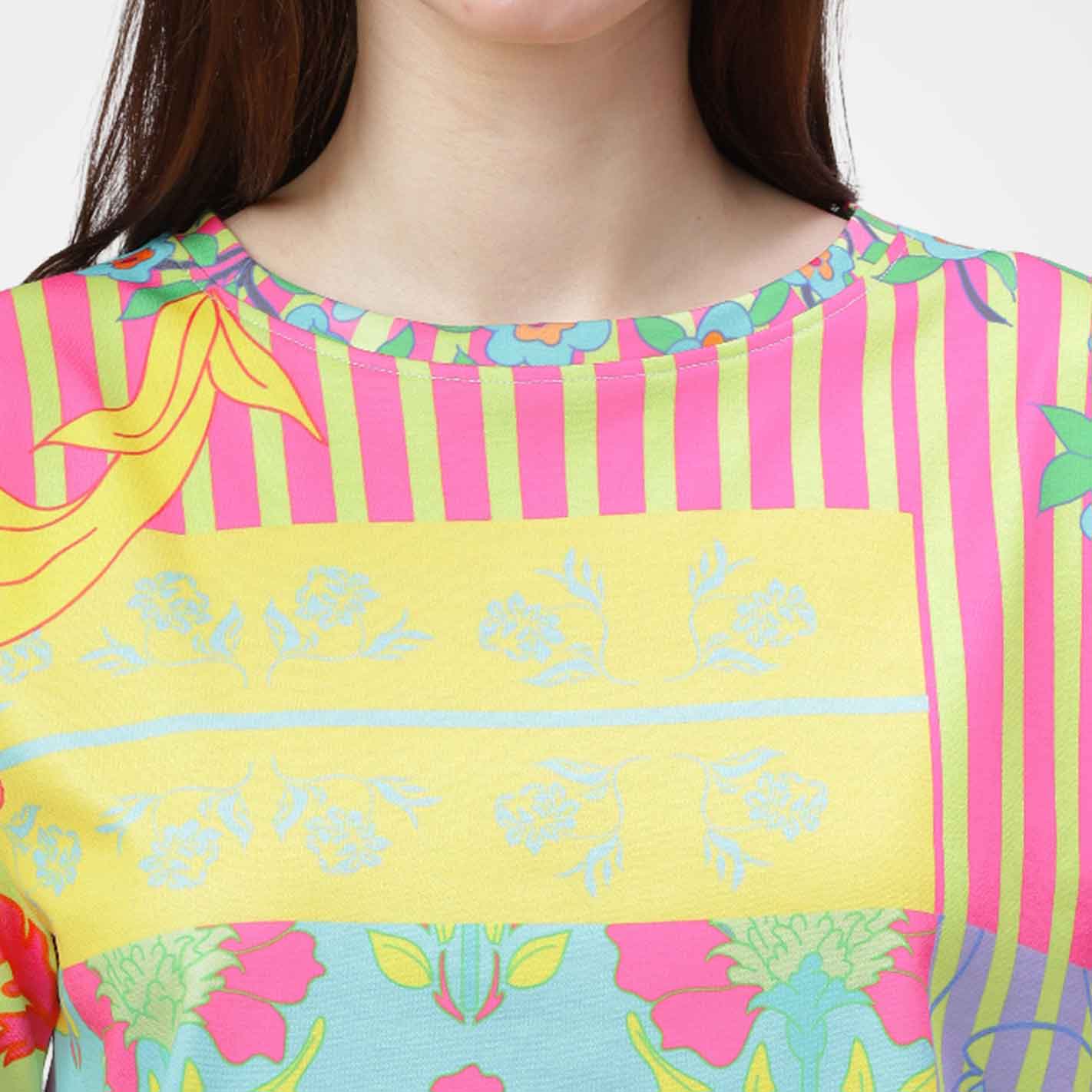 Vermillion Abstract Flower Women Co-Ord Set - Image 3