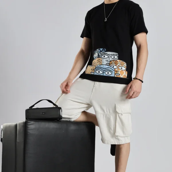 Adivasi Drishti Oversized T-Shirt – Kaal Black