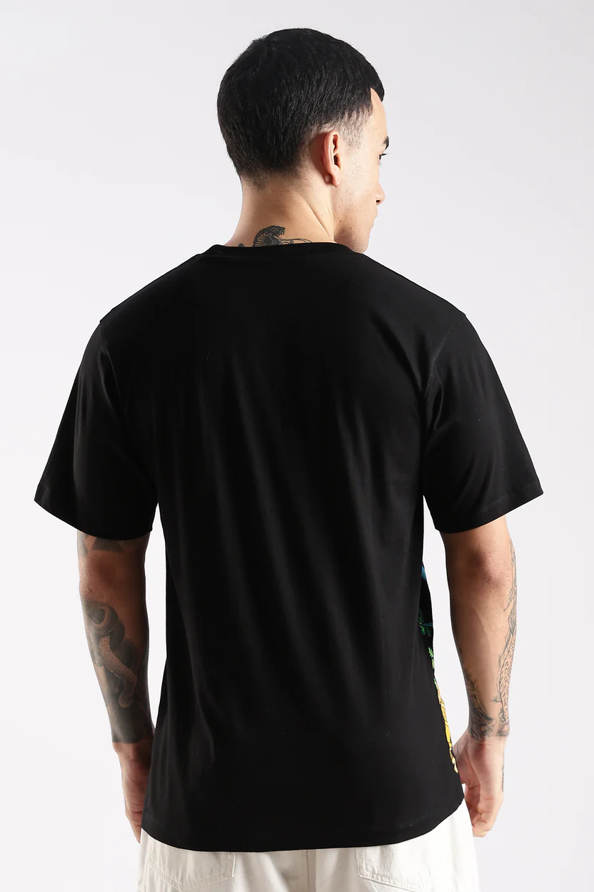 Vriksha Leela Oversized T-Shirt – Kaal Black - Image 2
