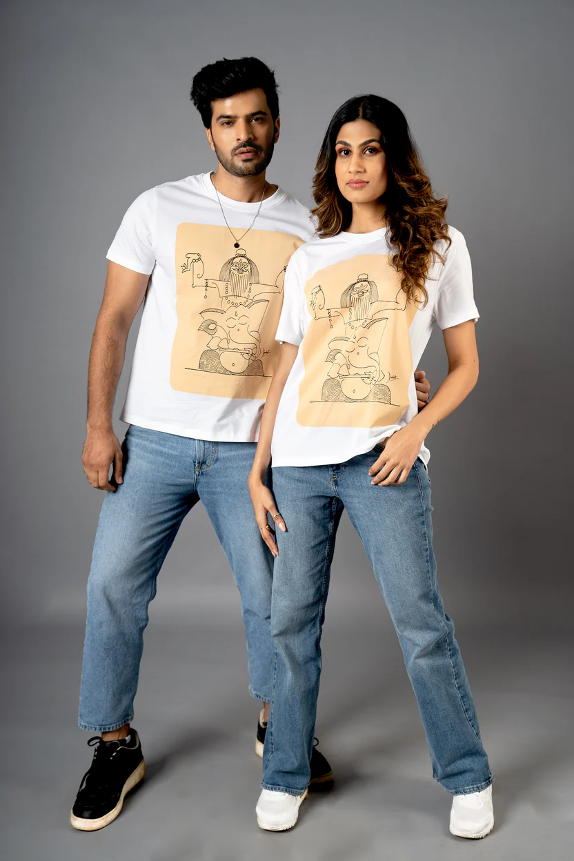 Nritya Ganesh Classic T-Shirt – Shubh White - Image 7