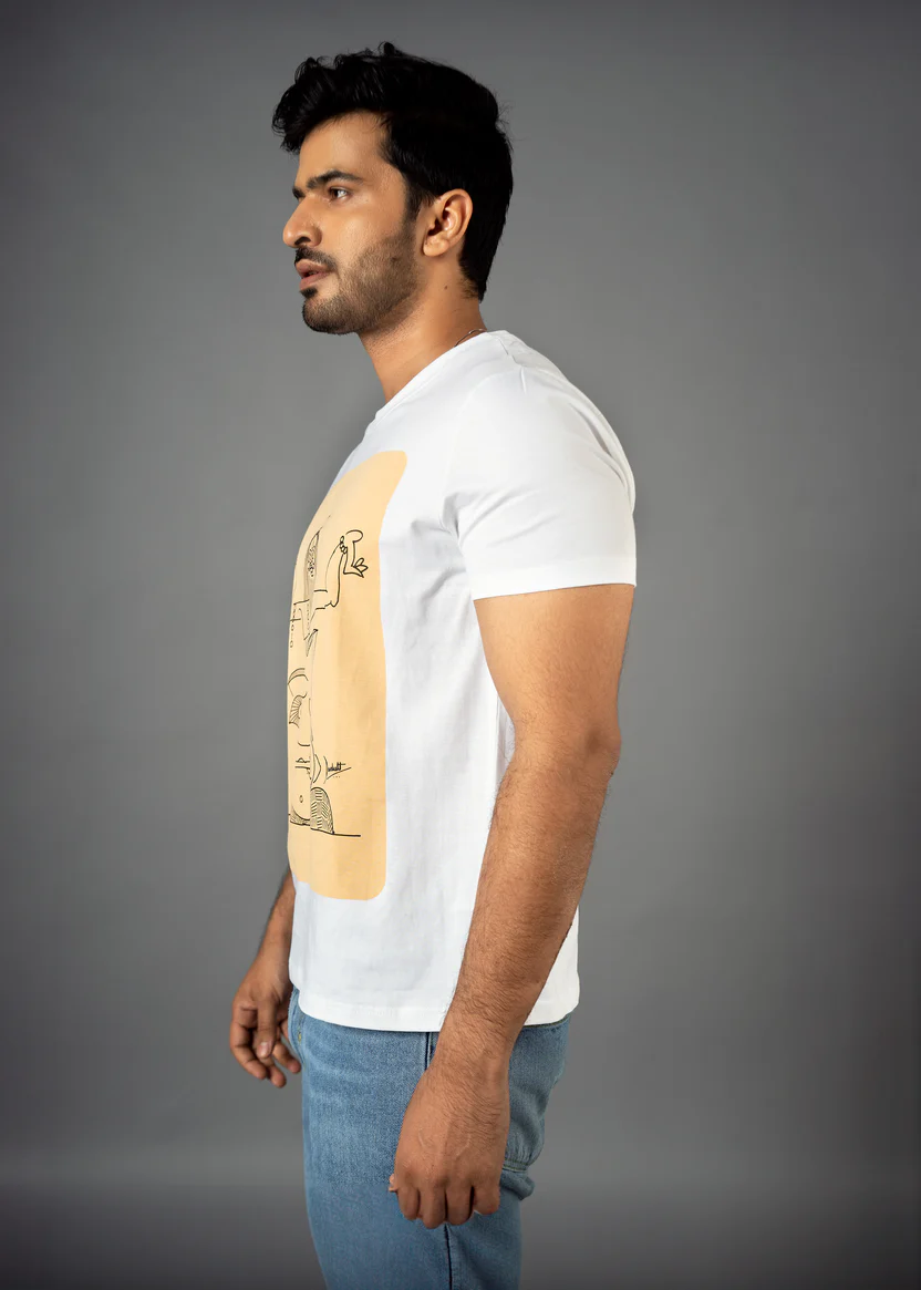 Nritya Ganesh Classic T-Shirt – Shubh White - Image 2