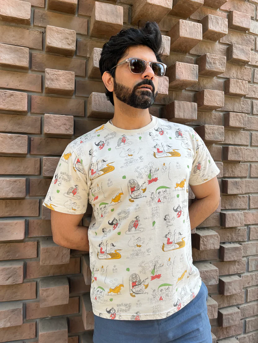 Mythology Print Casual T-Shirt