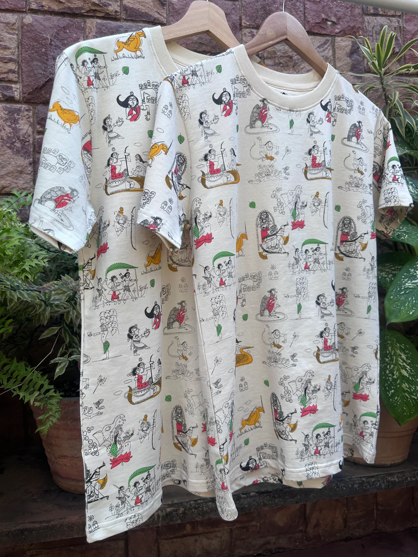 Mythology Print Casual T-Shirt - Image 7